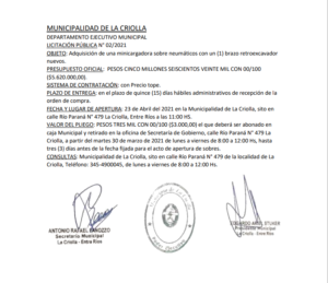 licitacion 2
